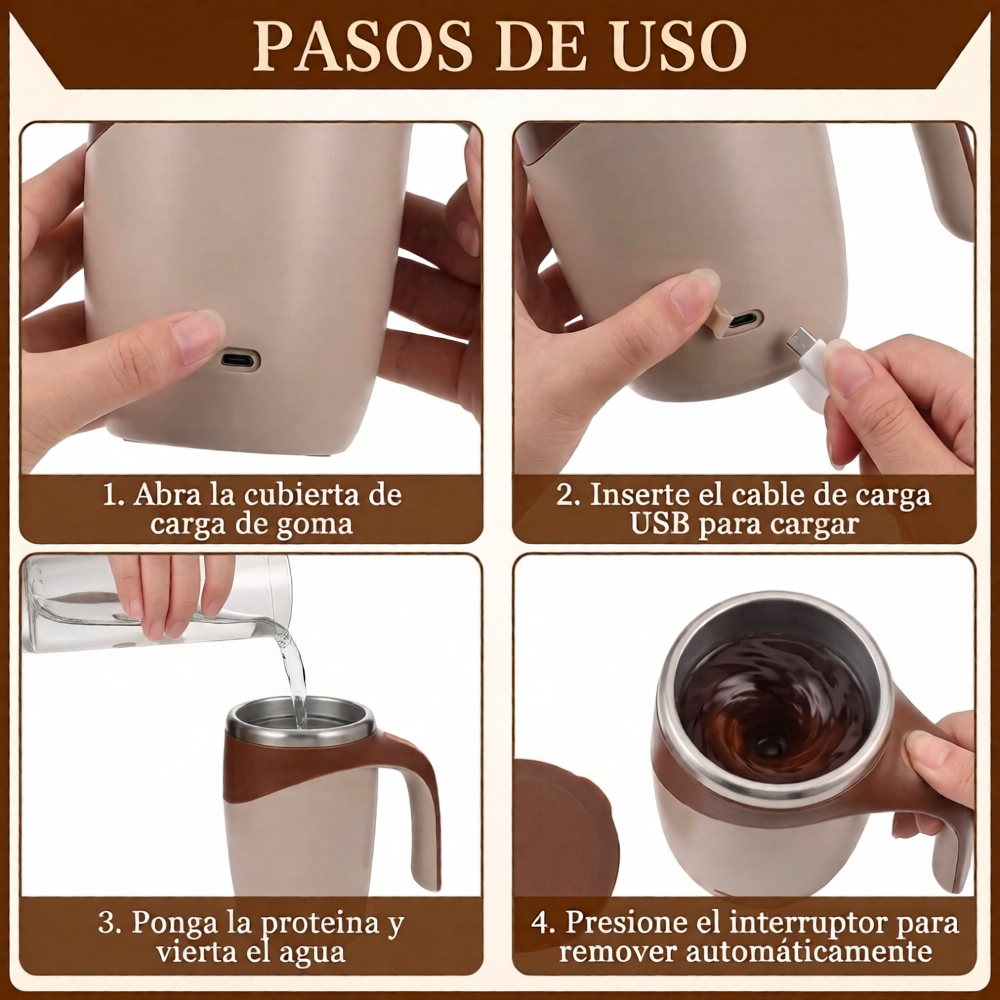 Taza Autoagitadora Magnética